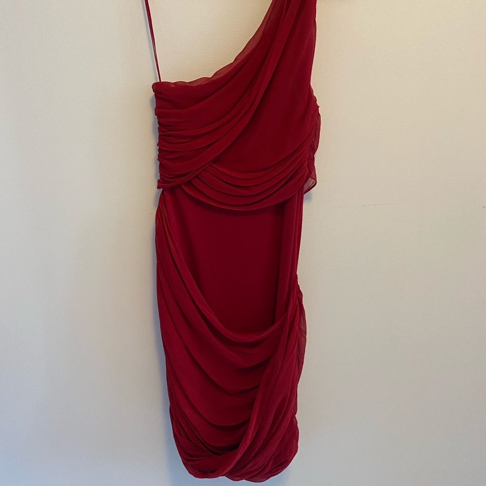 Alice + Olivia red cocktail dress - Picture 4 of 6